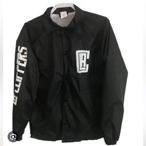 BRAND NEW LAC LA Clippers Basketball Club Black Windbreaker Jacket Size Medium